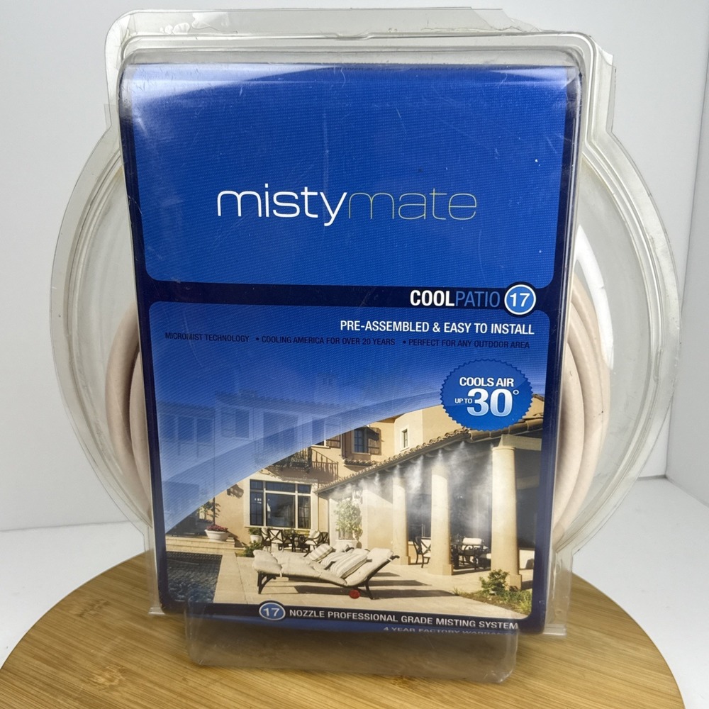 Misty Mate Cool Patio 17 Professional Grade Misting System #16000 New Mist
